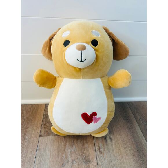 EUC Squishmallow Hug Mees Duffy The Dog 18" Valentines Day Exclusive Plush - Picture 1 of 7